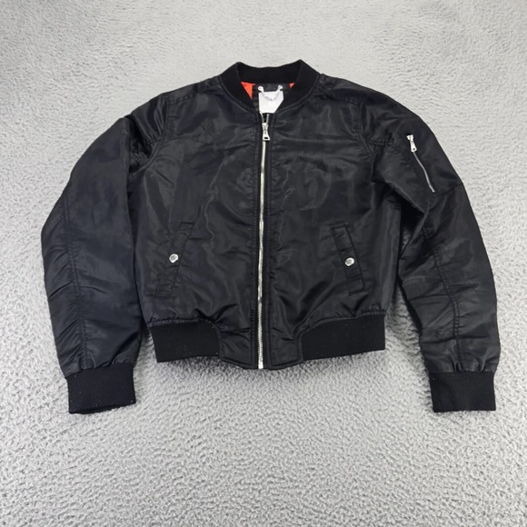 South Pole Jackets & Blazers - Southpole Jacket‎ Womens Medium Black Long Sleeve Polyester Bomber Windbreaker